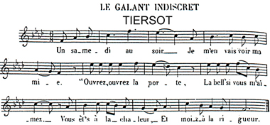 Le galant indiscret - Tiersot