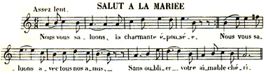 Salut à la mariée - Tiersot