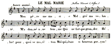 Le mal marié - Tiersot