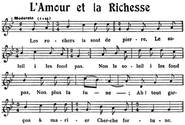 L'amour et la richesse