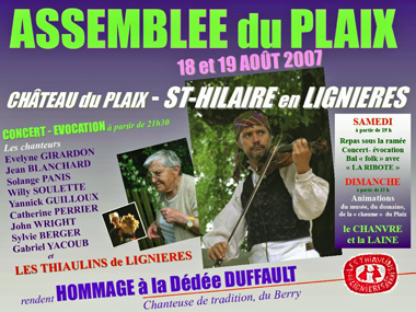 Affiche Plaix 2007