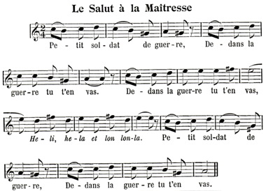 Le salut à la maitresse