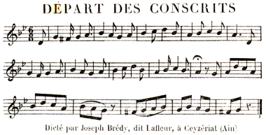 Départ des conscrits