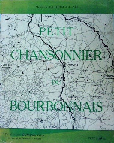 Petit chansonnier du Bourbonnais